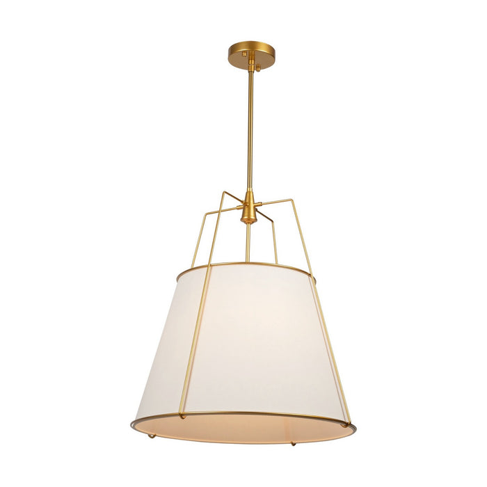 Artcraft SC13364BR Four Light Pendant, Brass