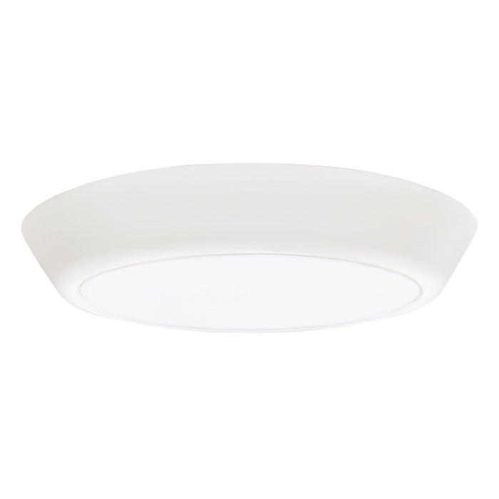 Capital Lighting 250511WT-LD30 LED Disc Light Flush Mount, Simple White