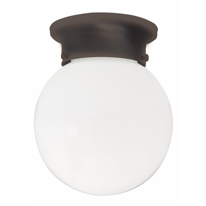 Capital Lighting 5569BB One Light Flush Mount, Burnished Bronze