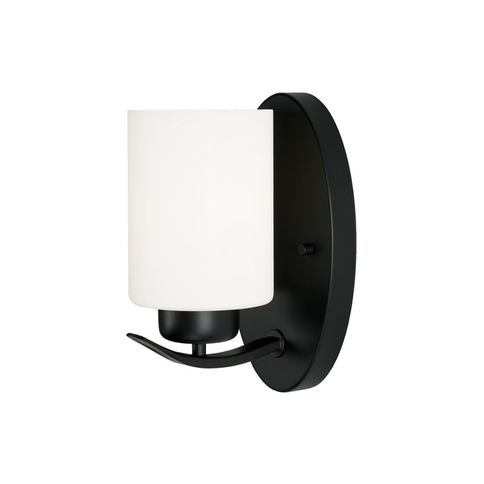 Capital Lighting 615211MB-338 One Light Wall Sconce, Matte Black
