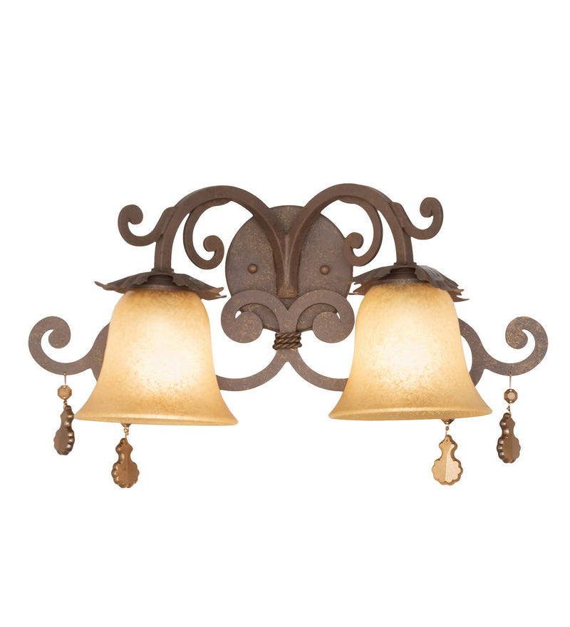 Meyda Tiffany 120185 Two Light Wall Sconce, Pompeii Gold