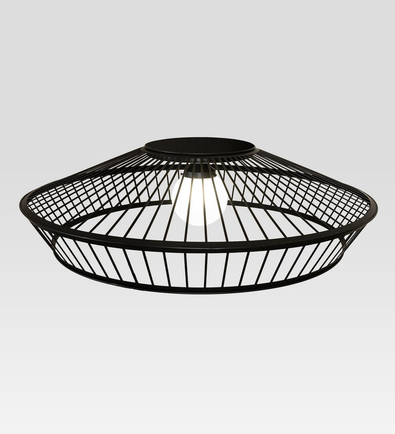 Meyda Tiffany 236964 LED Flushmount, Solar Black
