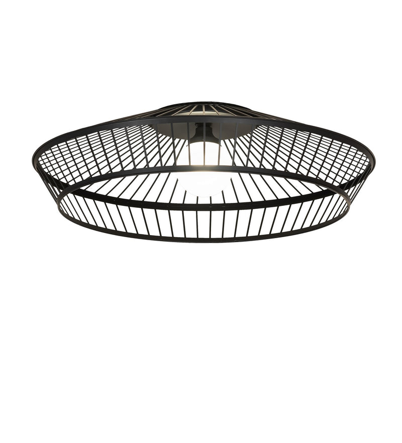 Meyda Tiffany 236964 LED Flushmount, Solar Black