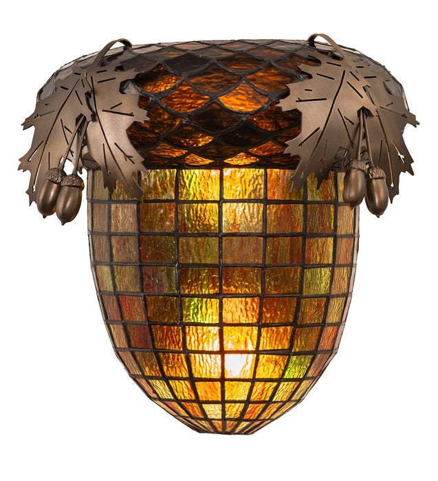 Meyda Tiffany 246867 Two Light Wall Sconce, Antique Copper