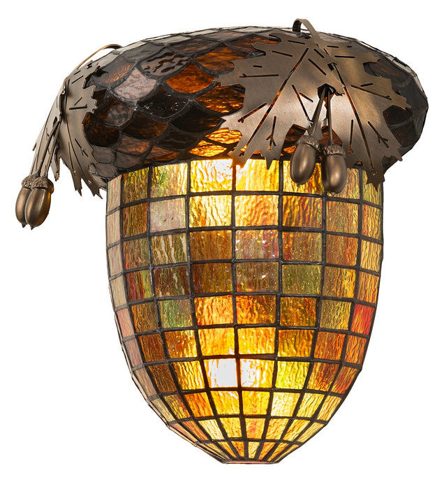 Meyda Tiffany 246867 Two Light Wall Sconce, Antique Copper