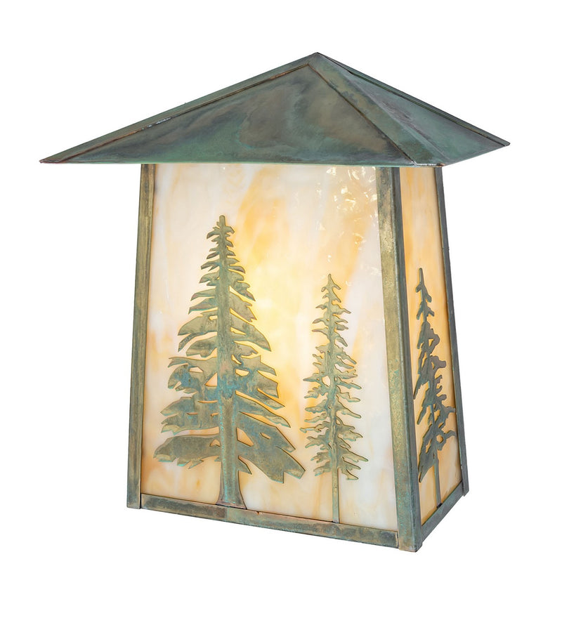 Meyda Tiffany 269425 One Light Wall Sconce, Verdigris