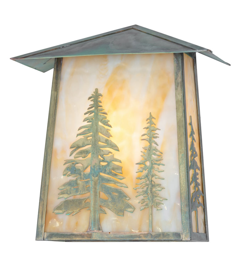 Meyda Tiffany 269425 One Light Wall Sconce, Verdigris