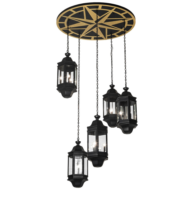 Meyda Tiffany 269608 LED Pendant, Solar Black