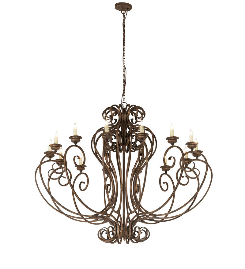 Meyda Tiffany 270773 14 Light Chandelier, Antiquity