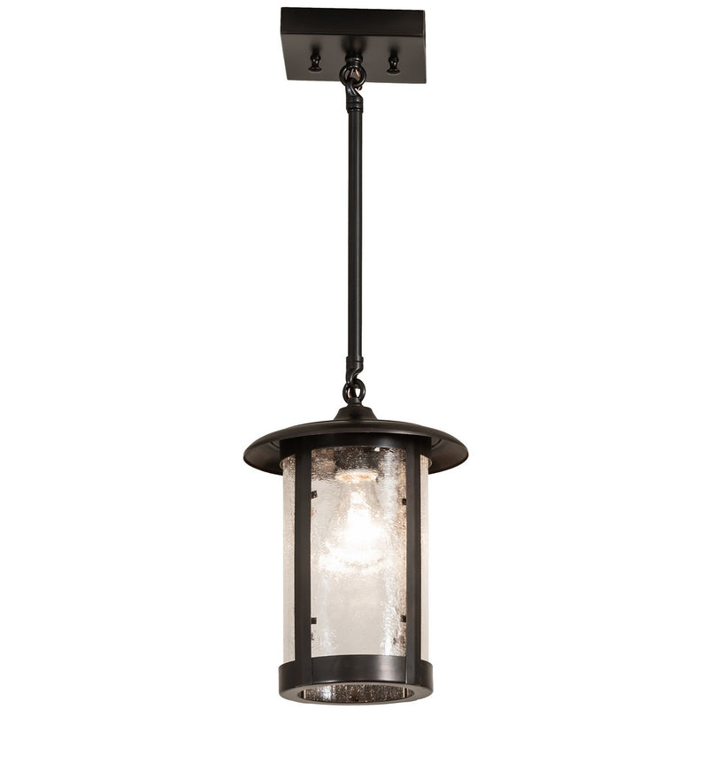 Meyda Tiffany 271568 One Light Mini Pendant, Craftsman Brown