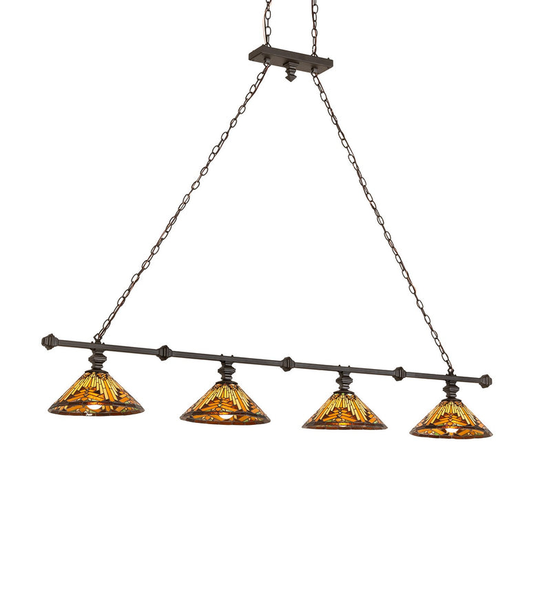 Meyda Tiffany 271620 Four Light Island Pendant, Oil Rubbed Bronze