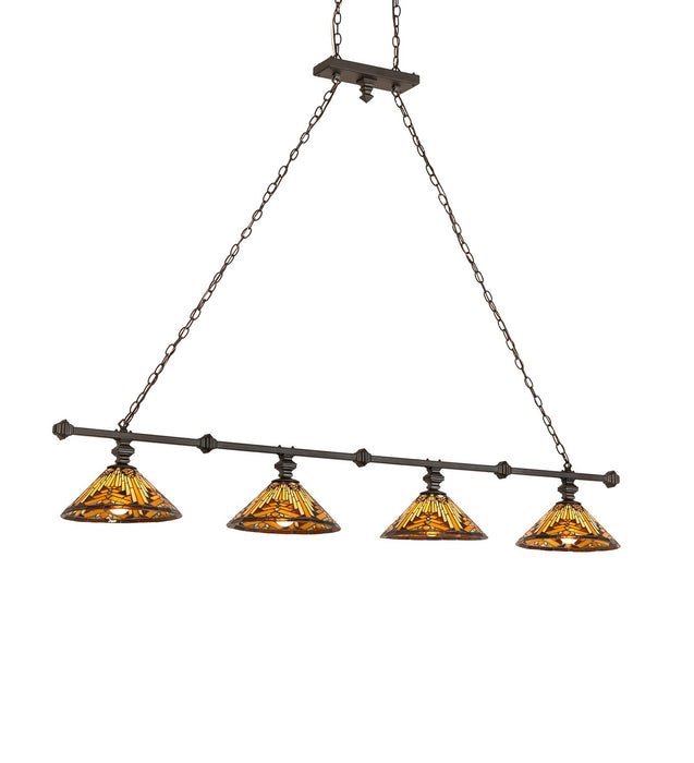 Meyda Tiffany 271620 Four Light Island Pendant, Oil Rubbed Bronze
