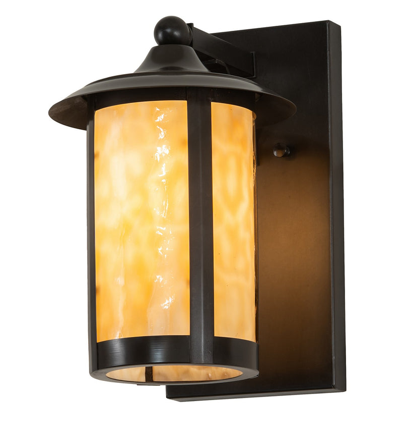 Meyda Tiffany 271621 One Light Wall Sconce, Craftsman Brown