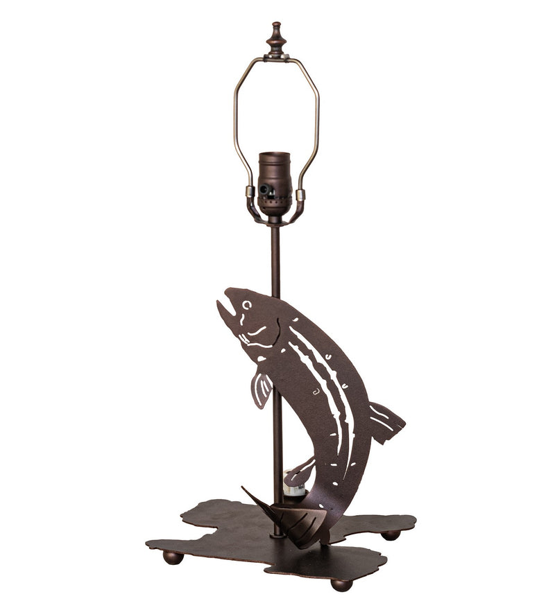 Meyda Tiffany 271961 Two Light Table Base, Mahogany Bronze