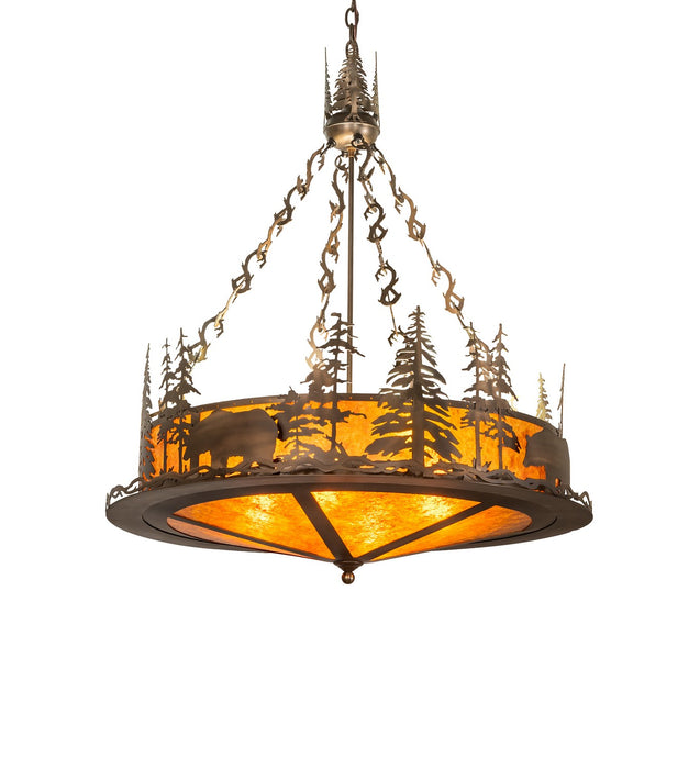 Meyda Tiffany 272093 Eight Light Pendant, Antique Copper