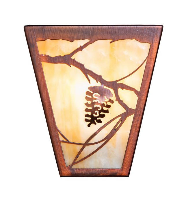 Meyda Tiffany 272495 Three Light Wall Sconce, Vintage Copper