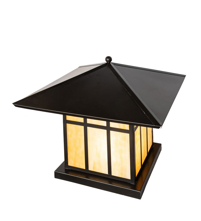 Meyda Tiffany 273077 Two Light Pier Mount, Craftsman Brown