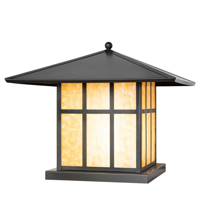 Meyda Tiffany 273077 Two Light Pier Mount, Craftsman Brown