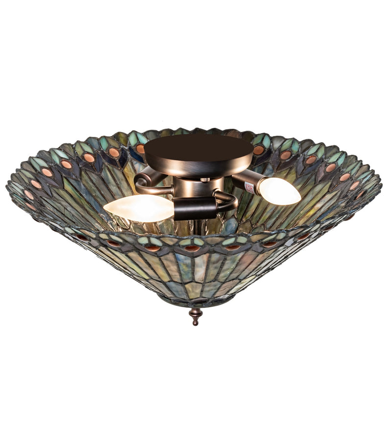 Meyda Tiffany 274068 Three Light Flushmount