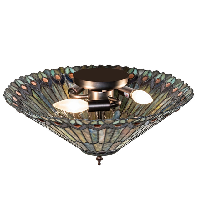 Meyda Tiffany 274068 Three Light Flushmount