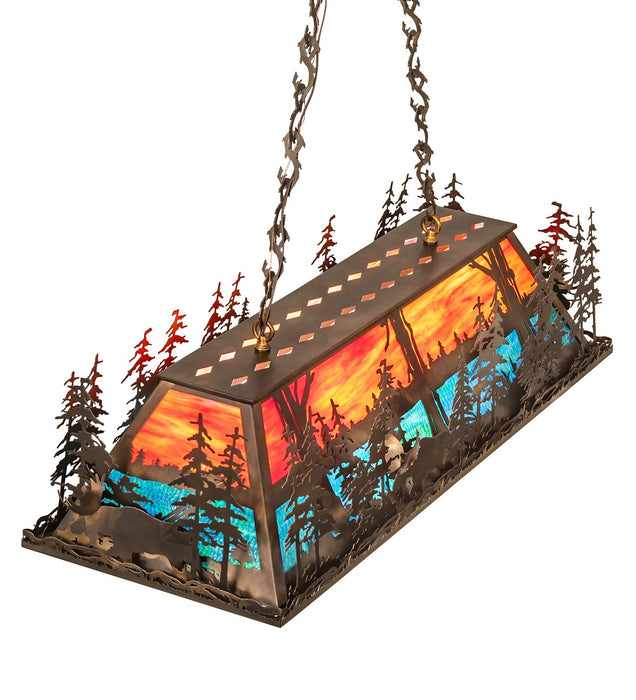 Meyda Tiffany 274075 Six Light Pendant, Antique Copper