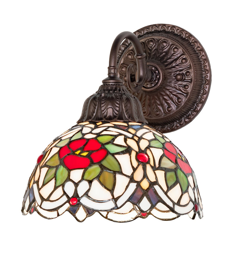 Meyda Tiffany 274135 One Light Wall Sconce, Mahogany Bronze
