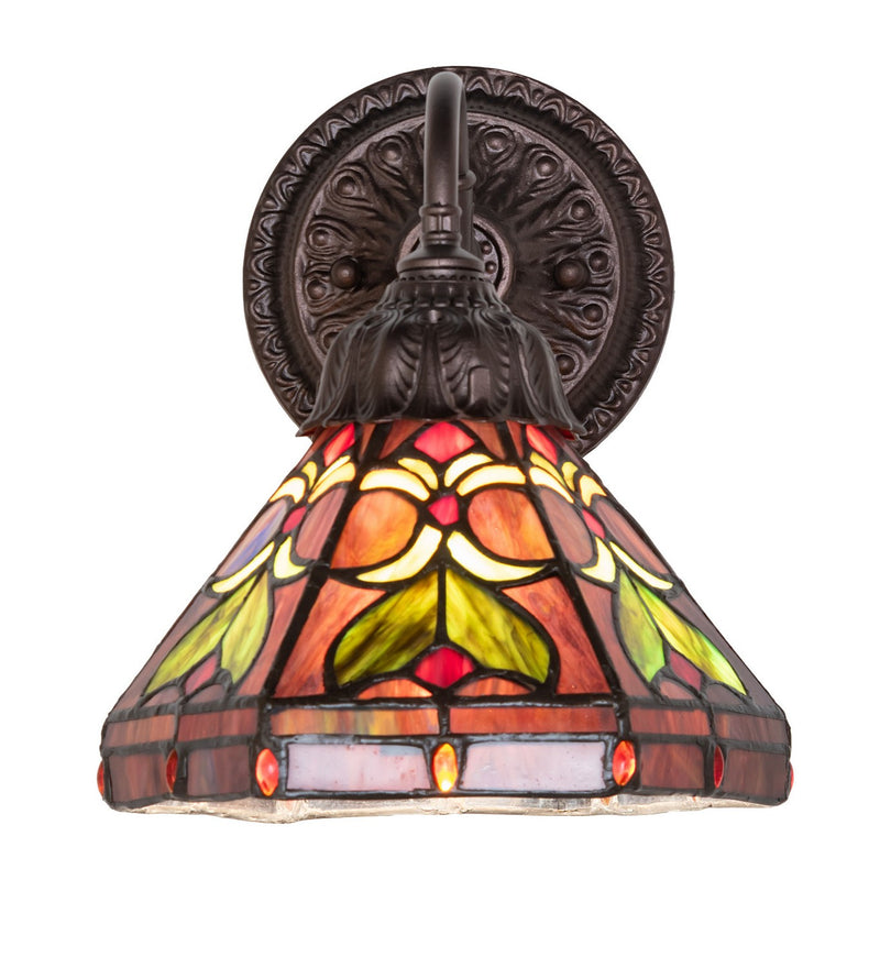 Meyda Tiffany 274146 One Light Wall Sconce, Mahogany Bronze