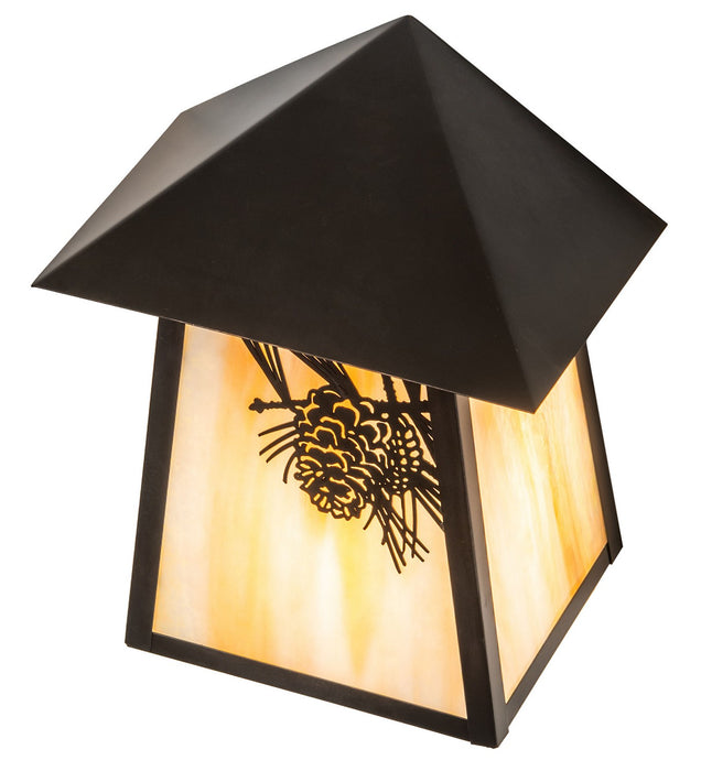 Meyda Tiffany 29533 One Light Wall Sconce, Craftsman Brown