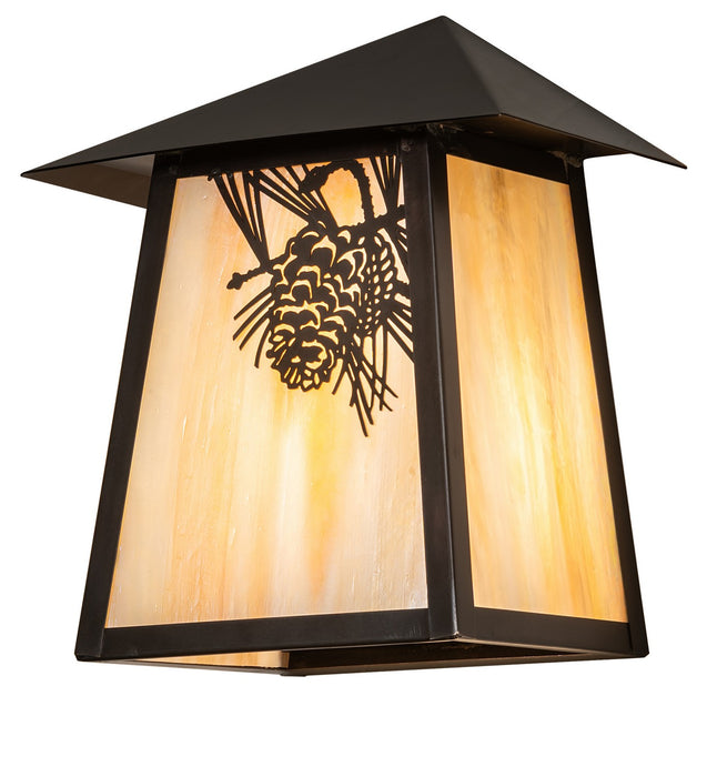 Meyda Tiffany 29533 One Light Wall Sconce, Craftsman Brown
