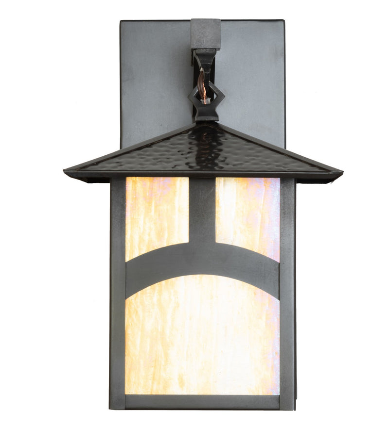 Meyda Tiffany 54987 One Light Wall Sconce, Craftsman Brown