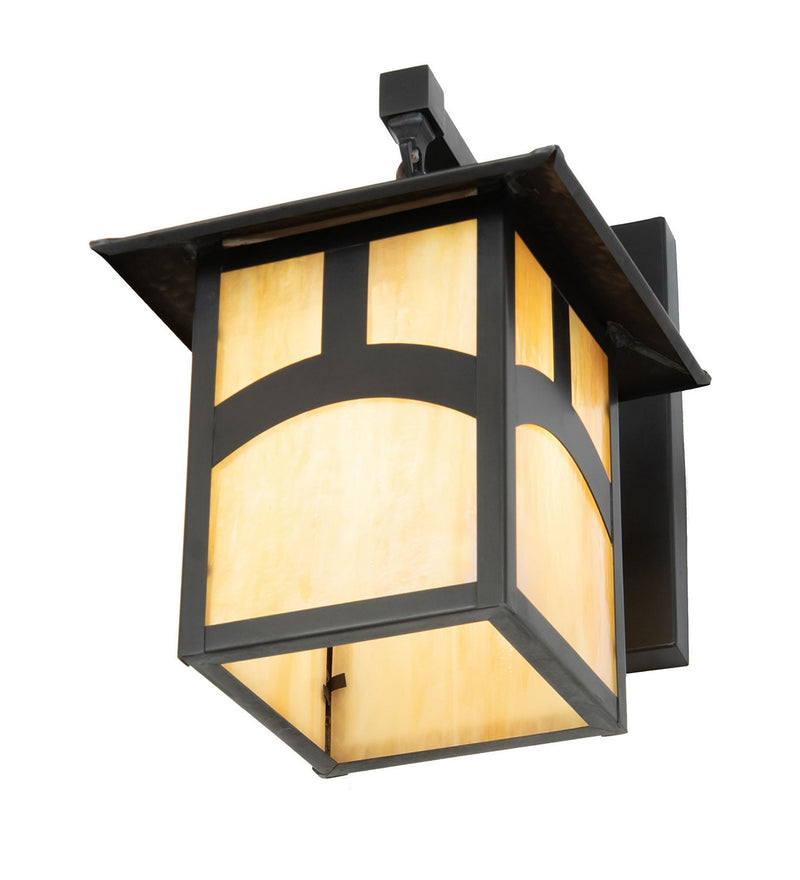Meyda Tiffany 54987 One Light Wall Sconce, Craftsman Brown