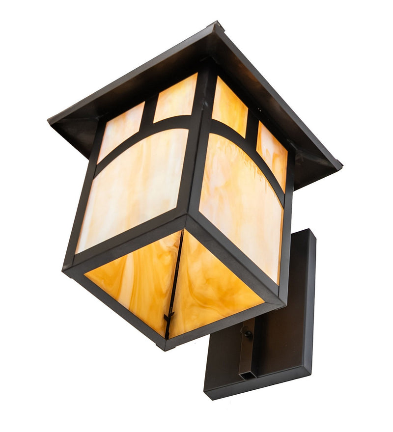 Meyda Tiffany 84761 One Light Wall Sconce, Craftsman Brown
