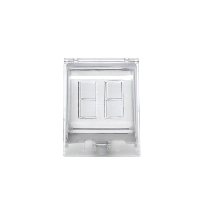 Eurofase EFDOWPW Dual Duplex Switch Weatherproof Surface Mount And Gang Box, White