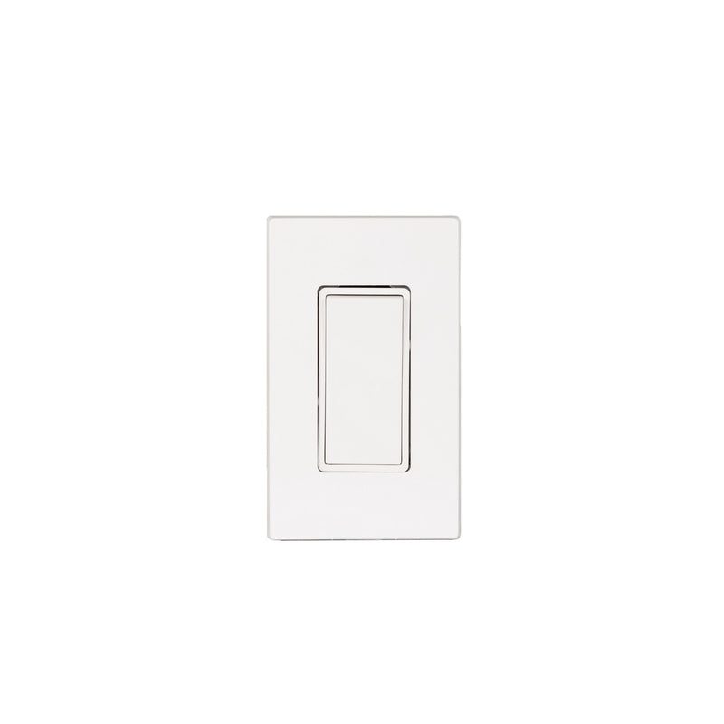 Eurofase EFSSPW1 On/Off Switch With Screwless Plate And Box, White