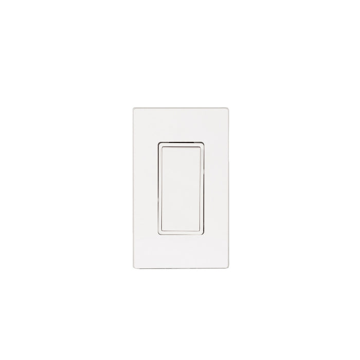 Eurofase EFSSPW1 On/Off Switch With Screwless Plate And Box, White