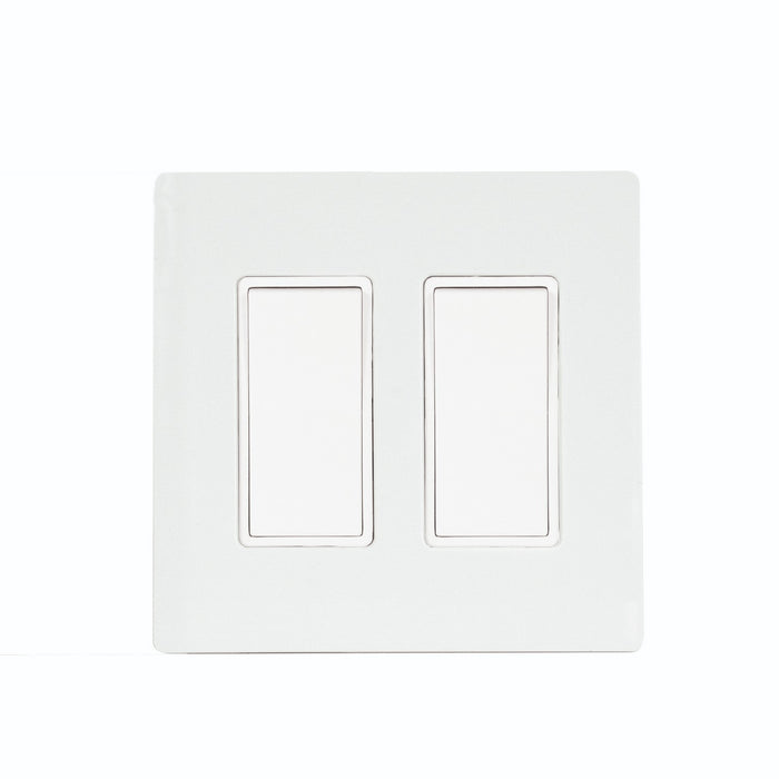 Eurofase EFSSPW2 On/Off Switch With Screwless Plate And Box, White
