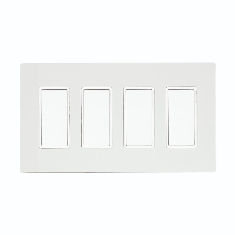 Eurofase EFSSPW4 On/Off Switch With Screwless Plate And Box, White