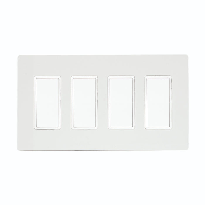 Eurofase EFSSPW4 On/Off Switch With Screwless Plate And Box, White