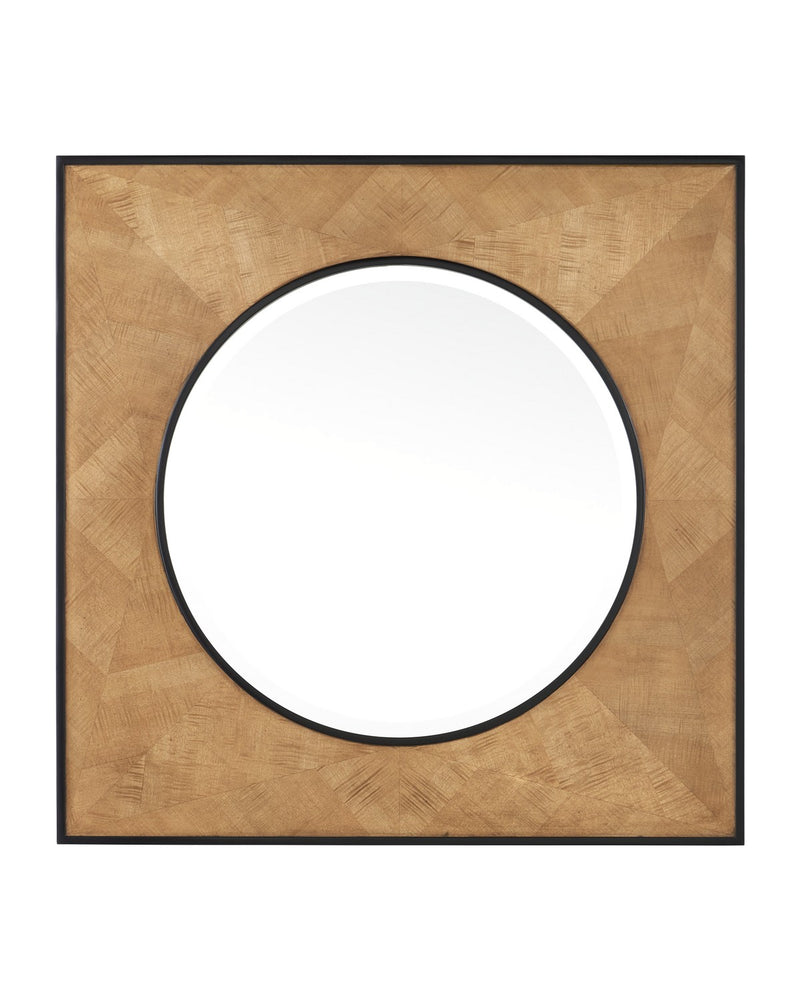 Currey and Company 1000-0147 Mirror, Taupe/Black/Mirror