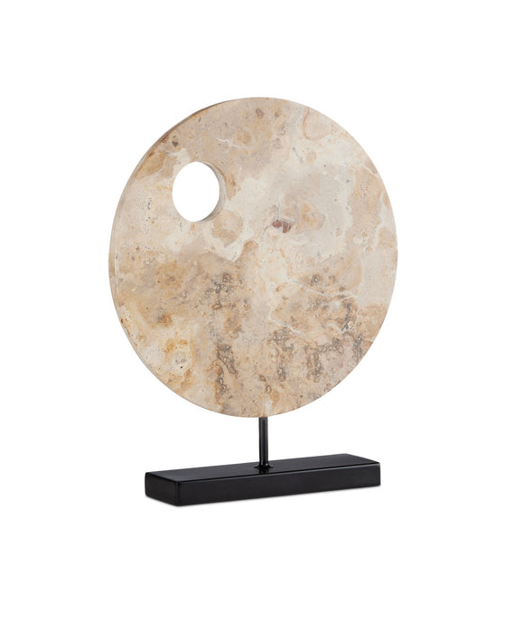 Currey and Company 1200-0772 Disc, Natural/Black