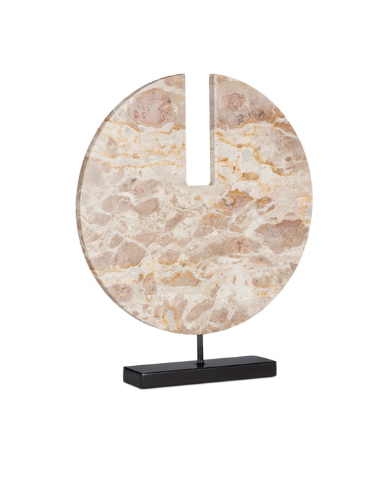 Currey and Company 1200-0773 Disc, Natural/Black