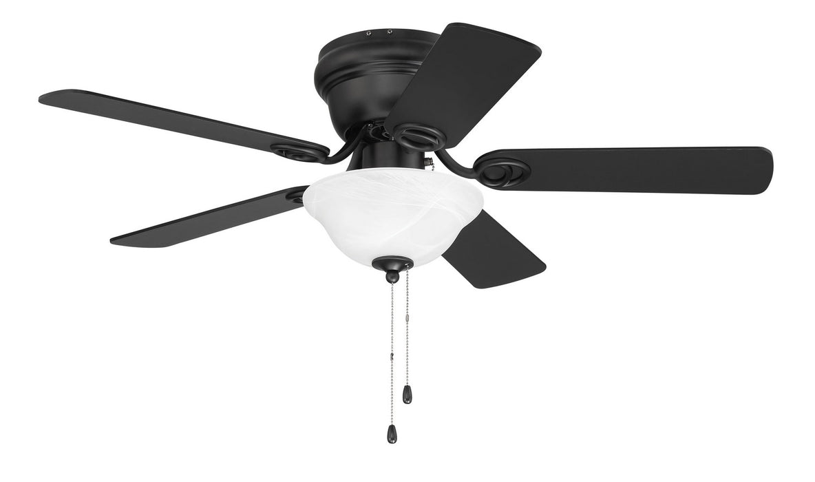 Craftmade WC42FB5C1 42"Ceiling Fan, Flat Black