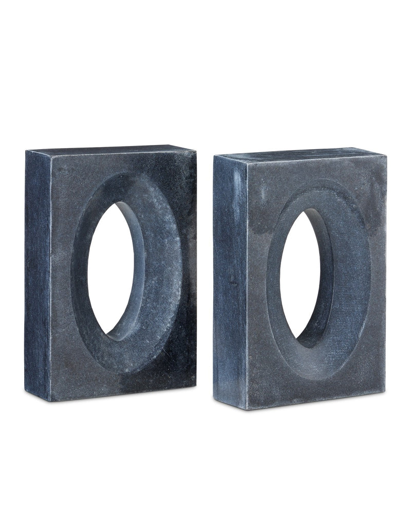 Currey and Company 1200-0775 Bookends Set of 2, Black