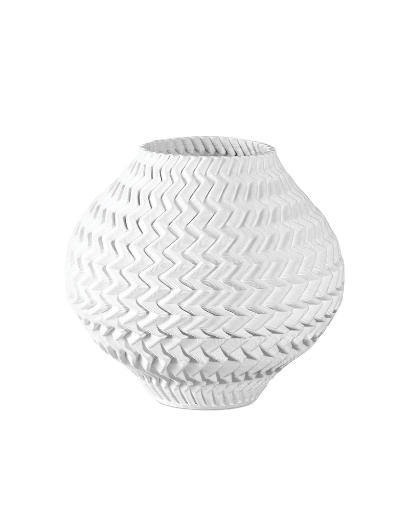 Currey and Company 1200-0788 Vase, White