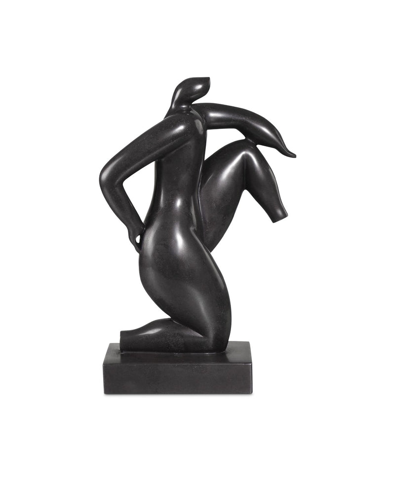 Currey and Company 1200-0799 Greek Runner, Black