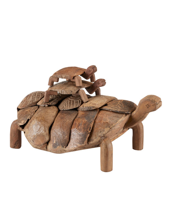 Currey and Company 1200-0821 Turtle Set of 3, Natural