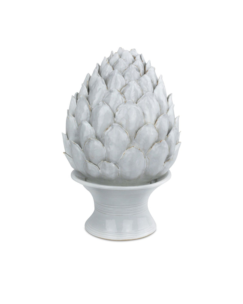 Currey and Company 1200-0833 Artichoke, White