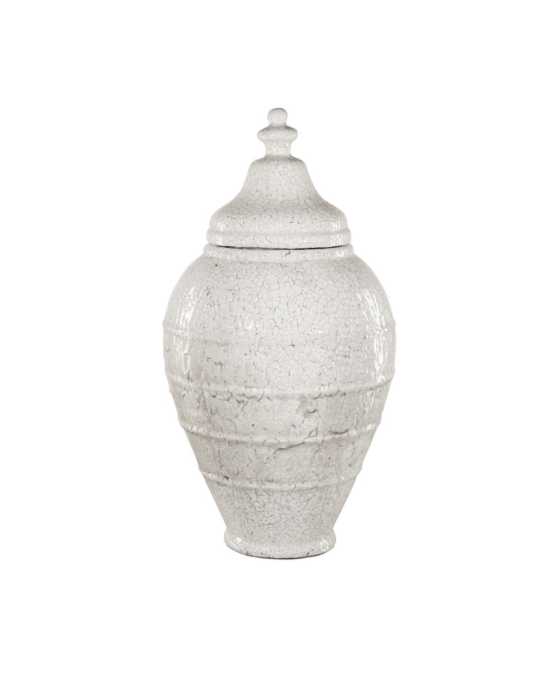 Currey and Company 1200-0883 Jar, Antique White