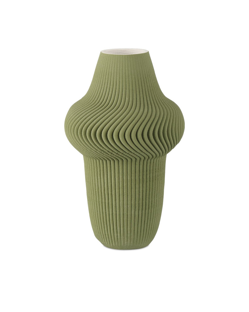 Currey and Company 1200-0895 Vase, Green