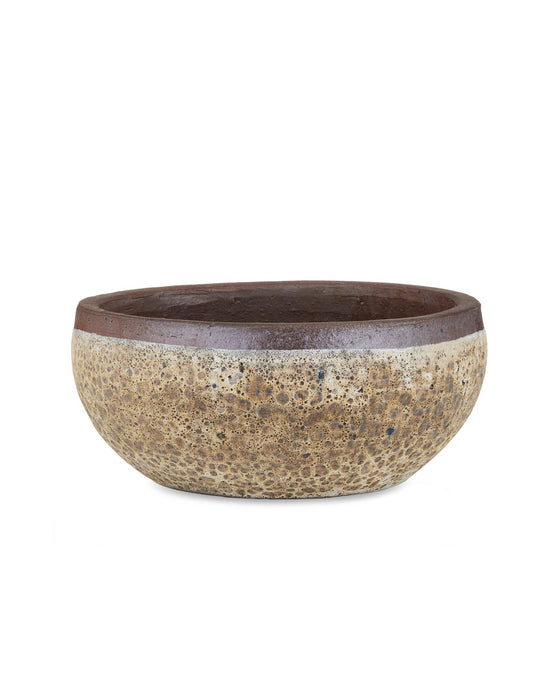 Currey and Company 2200-0039 Planter, Reactive Cream